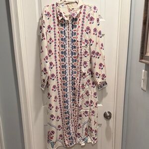 8. Sézane Robe Fernanda Floral Shirt Dress | NWT | Size 40 (AC)